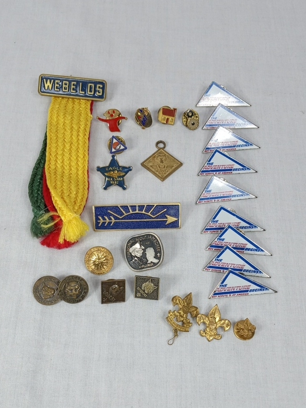 Vintage Boy Scouts Pin Light Set